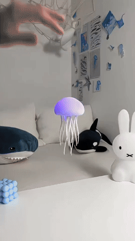 Lámpara Flotante de Medusa – Iluminación LED RGB